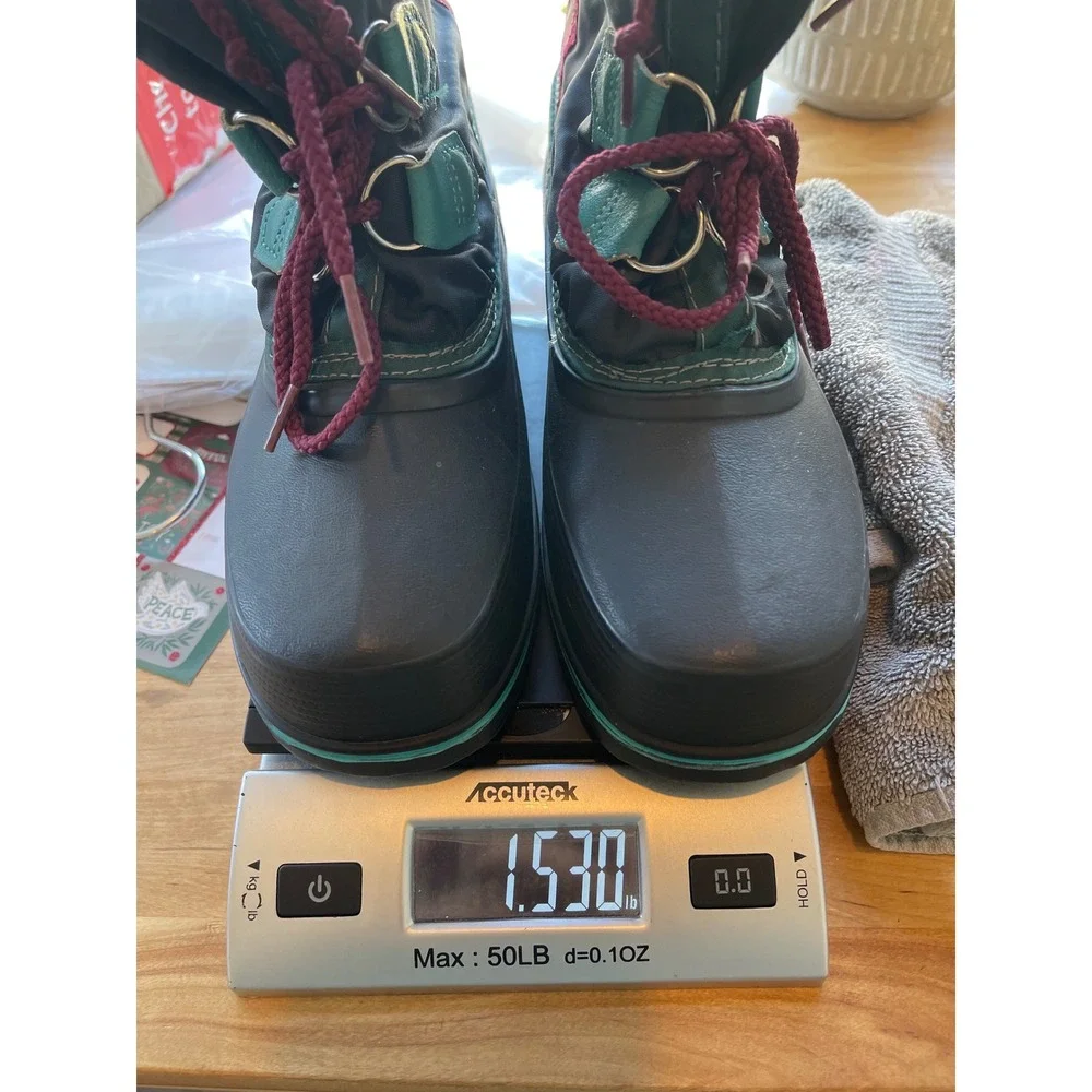 Sorel 1964 Pac Nylon Winter Boots Womens Size 6 Waterproof Snow Insulated Rubber